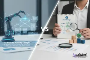 ساخت سایت با هوش مصنوعی یا طراحی حرفهای؟ مقایسه واقعی برای کسبوکارها